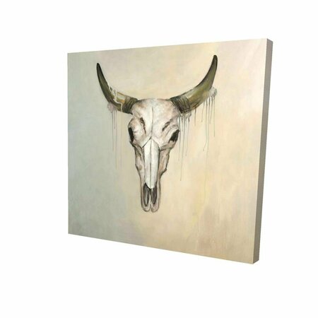 FONDO 16 x 16 in. Color Fading Bull Skull-Print on Canvas FO2793476